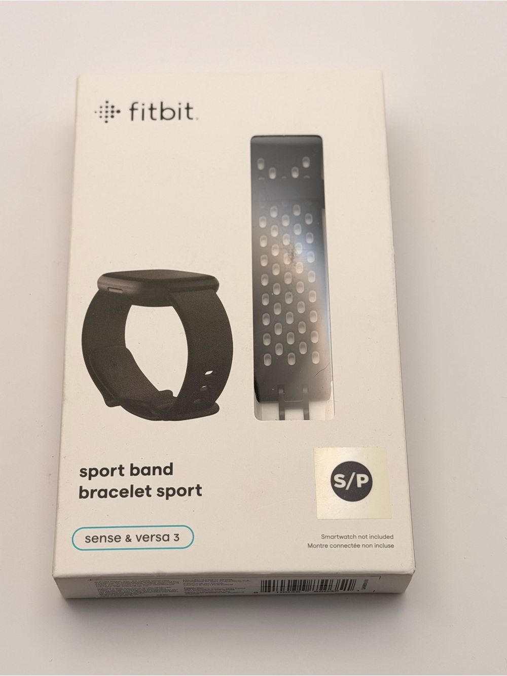 Fitbit OEM Replacement Band, Black, Versa 3/4, Sense/2, S/P